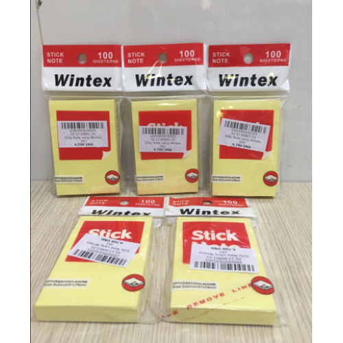 Giấy Note Wintex 3x2 vàng